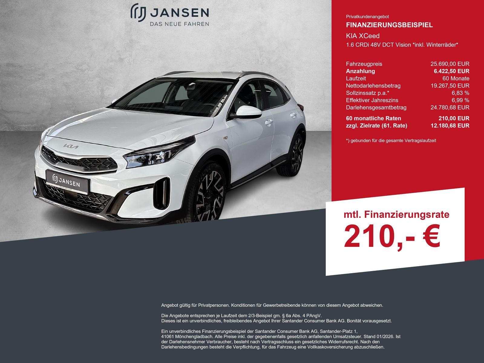 Kia XCeed 1.6 CRDi 48V DCT Vision *inkl. Winterräder