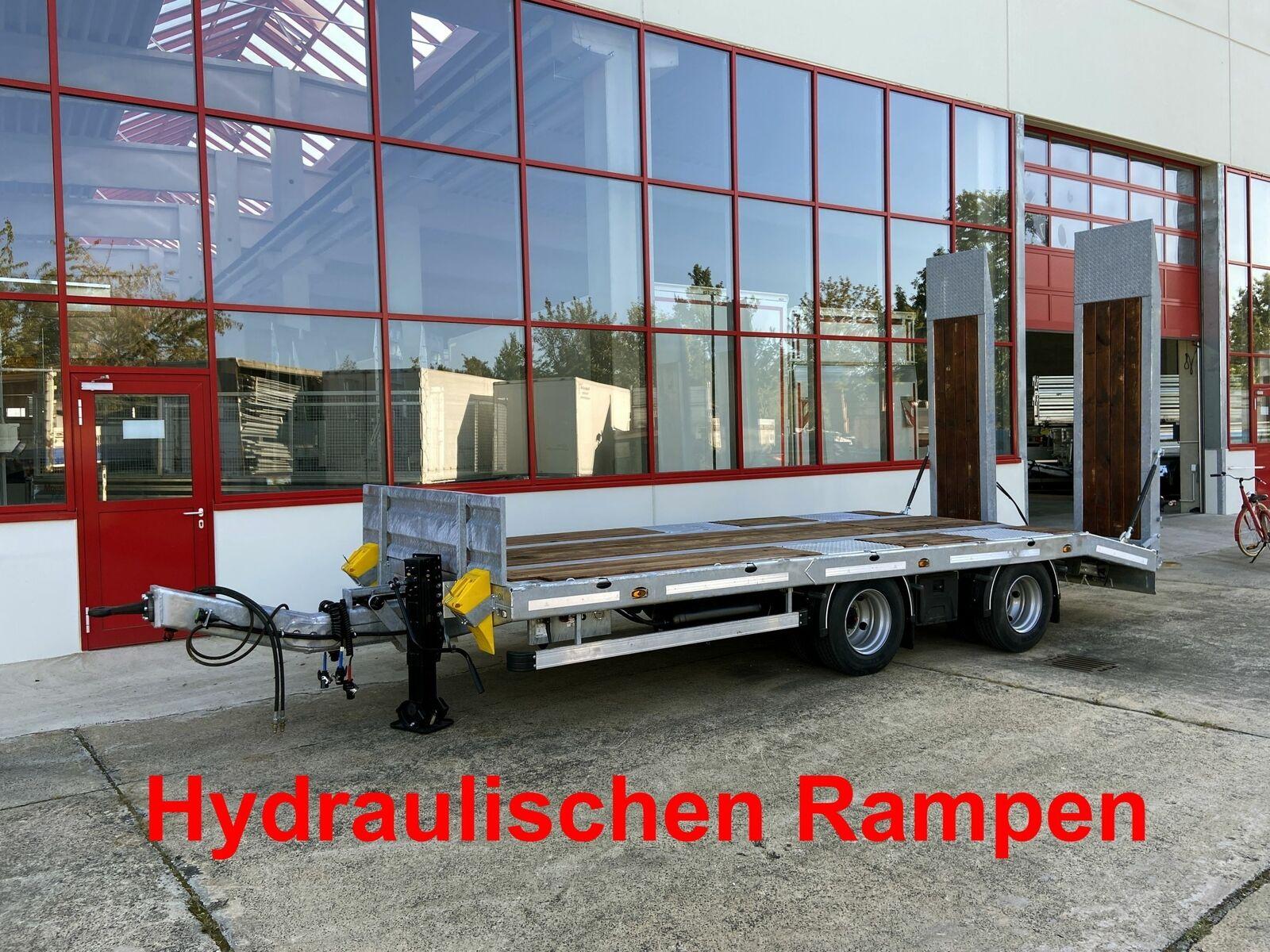 Möslein  21 t Tandemtieflader, hydr. Rampen, NEU