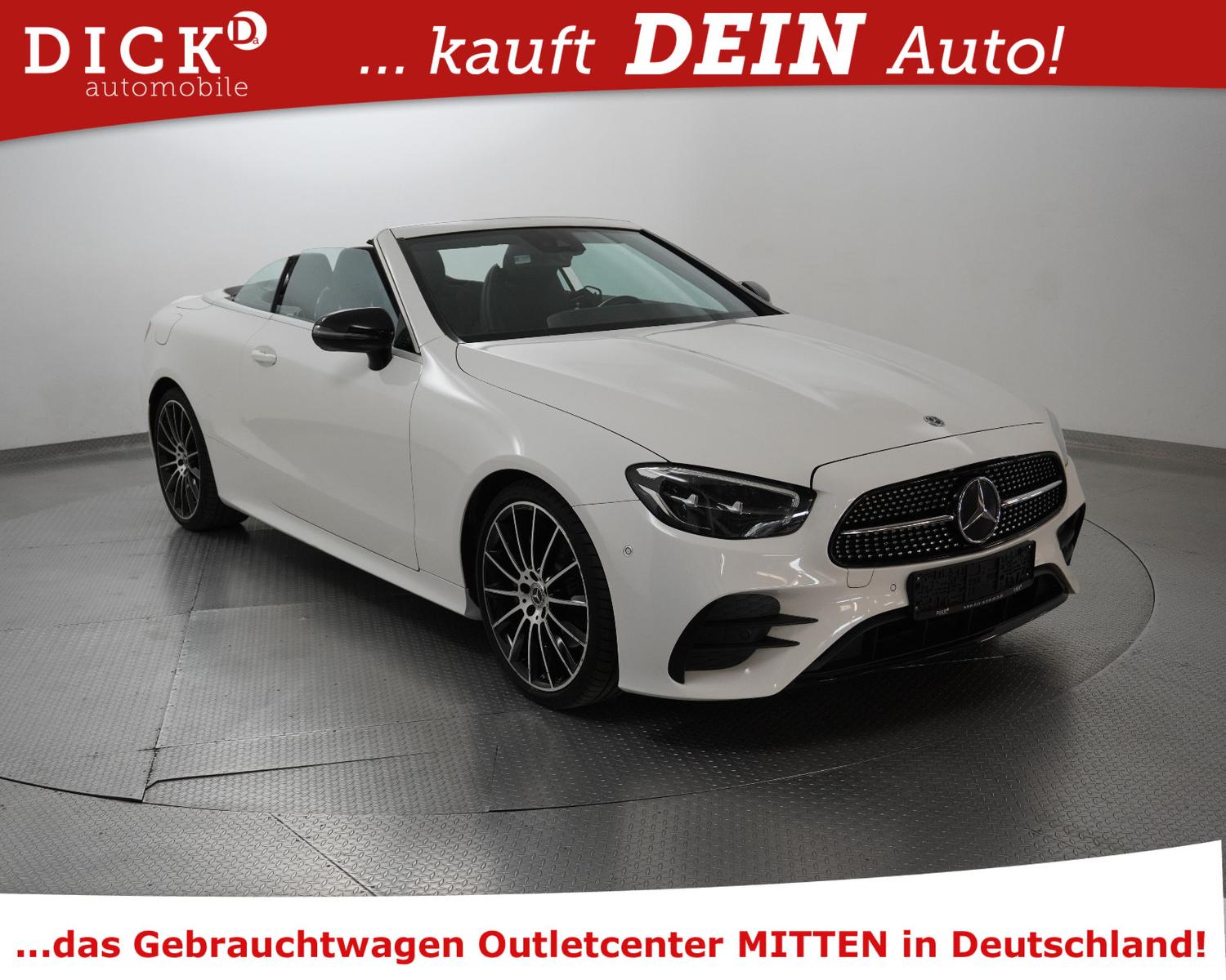 Mercedes-Benz E220d Cabrio 2X AMG NIGHT+WIDESC+STNDHZ+BURM+20"