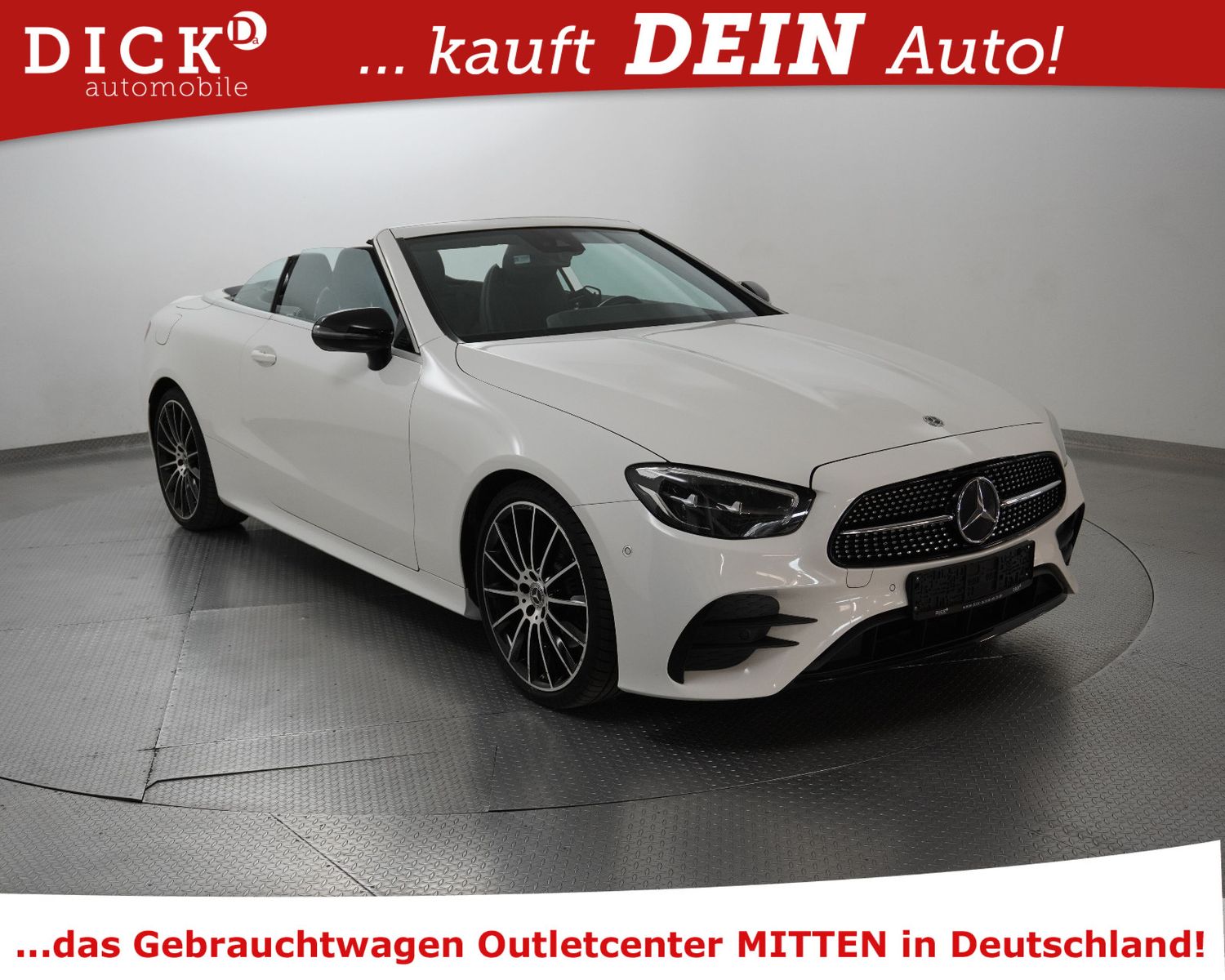 Fahrzeugabbildung Mercedes-Benz E220d Cabrio 2X AMG NIGHT+WIDESC+STNDHZ+BURM+20"