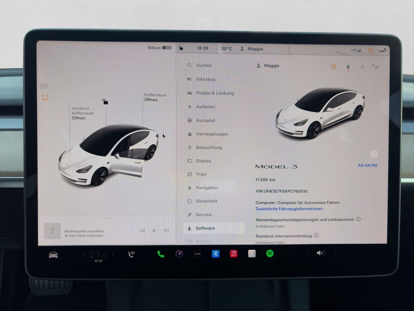 Tesla Model 3 Basis RWD 1.Hand Gigafactory Shanghai foto 17
