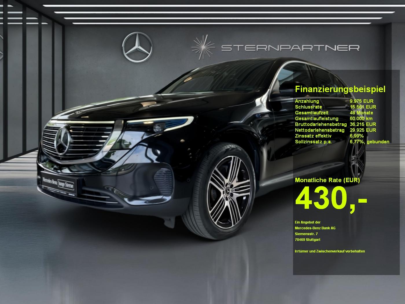 Mercedes-Benz EQC 400 4M MBUX+Ambiente+Mbeam+KAMERA+360°+AUT