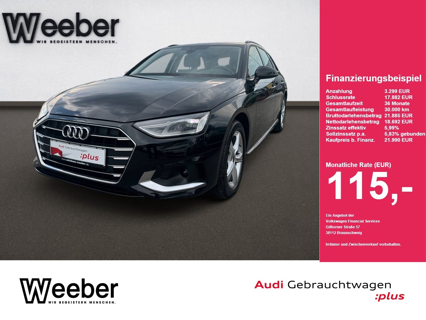Audi A4 Avant advanced S tronic *SHZ*NAVI*LED*LM*PDC*