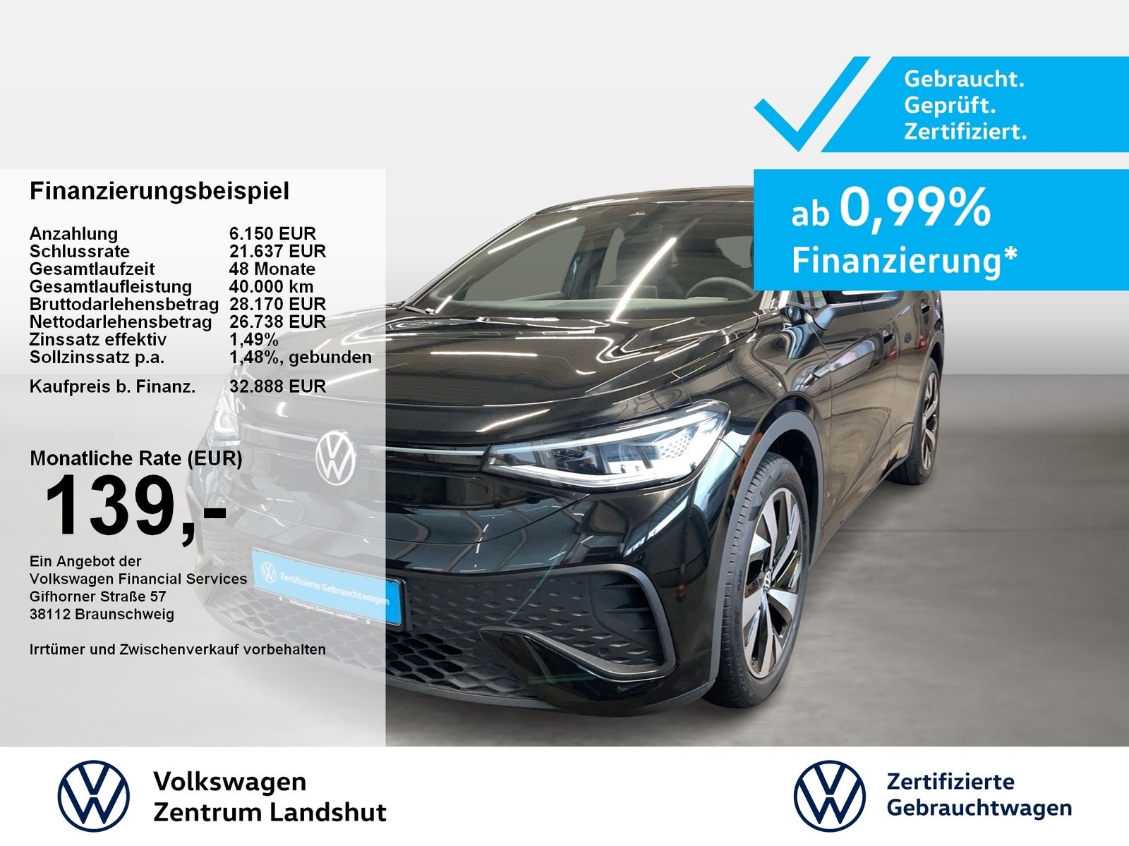 Volkswagen ID.5 Pro Automatik ACC MATRIX LM LED KlimaA AHK