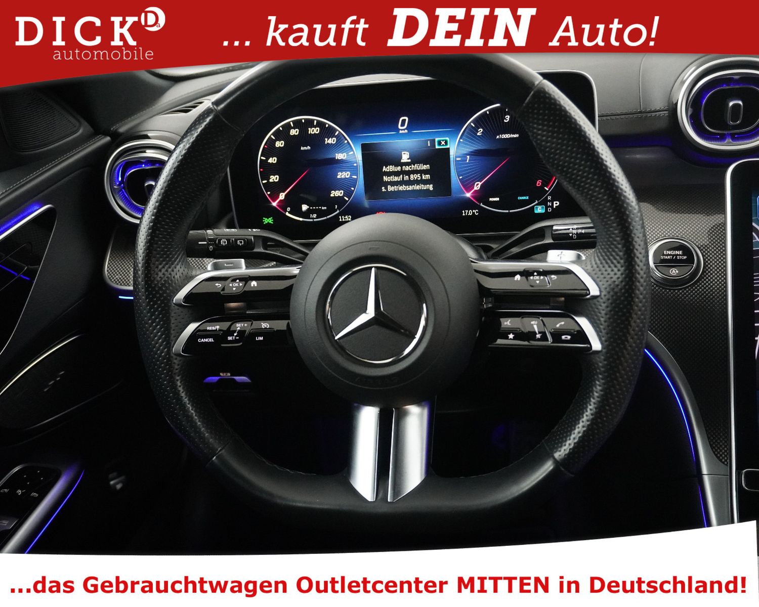 Fahrzeugabbildung Mercedes-Benz C 200d T 9G 2X AMG Line NIGHT+KAM+WIDES+LED+AHK+