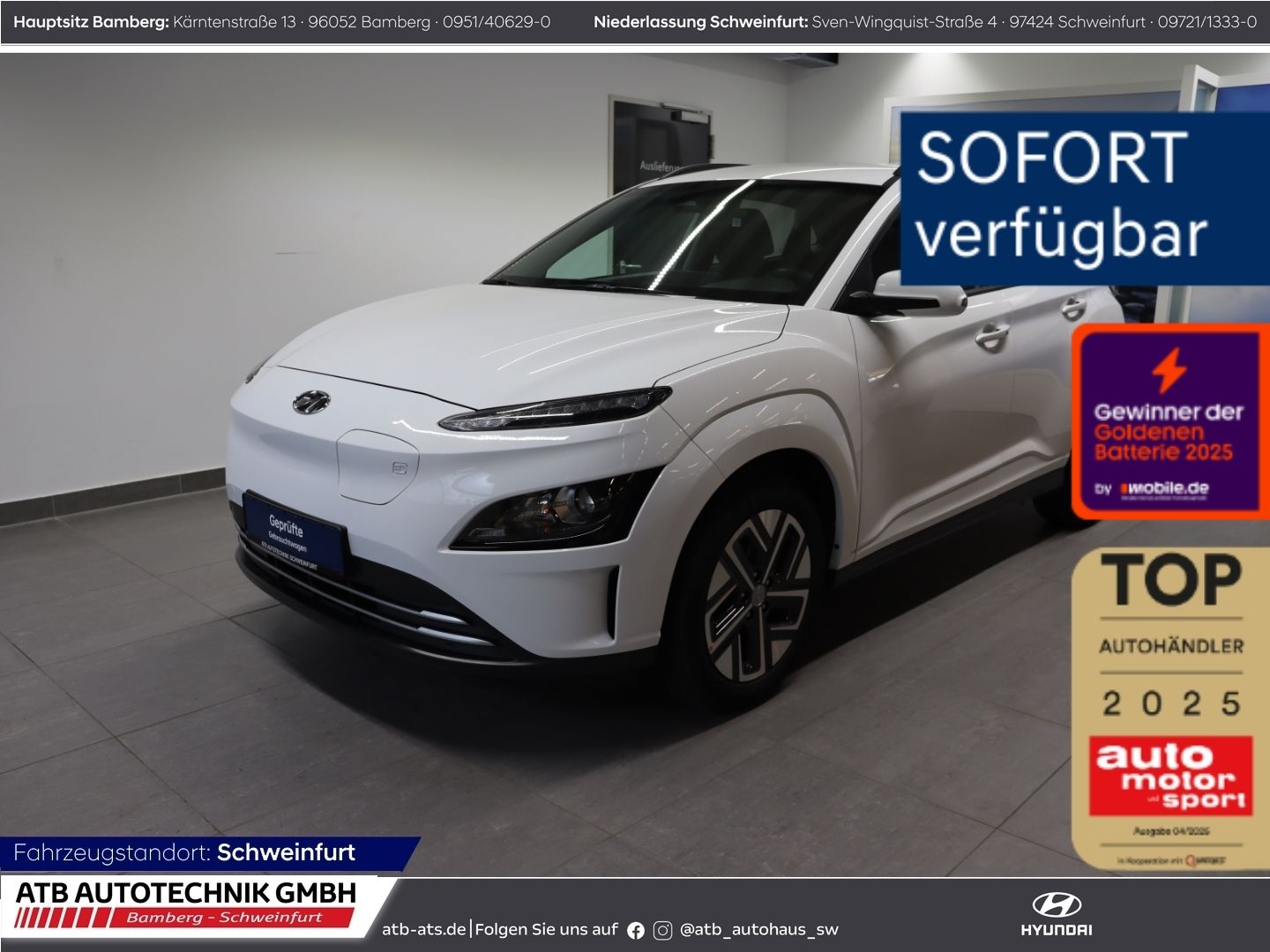 Fahrzeugabbildung Hyundai KONA Elektro Edition 30+ 39,2kWh 2WD 95,6% SOH N