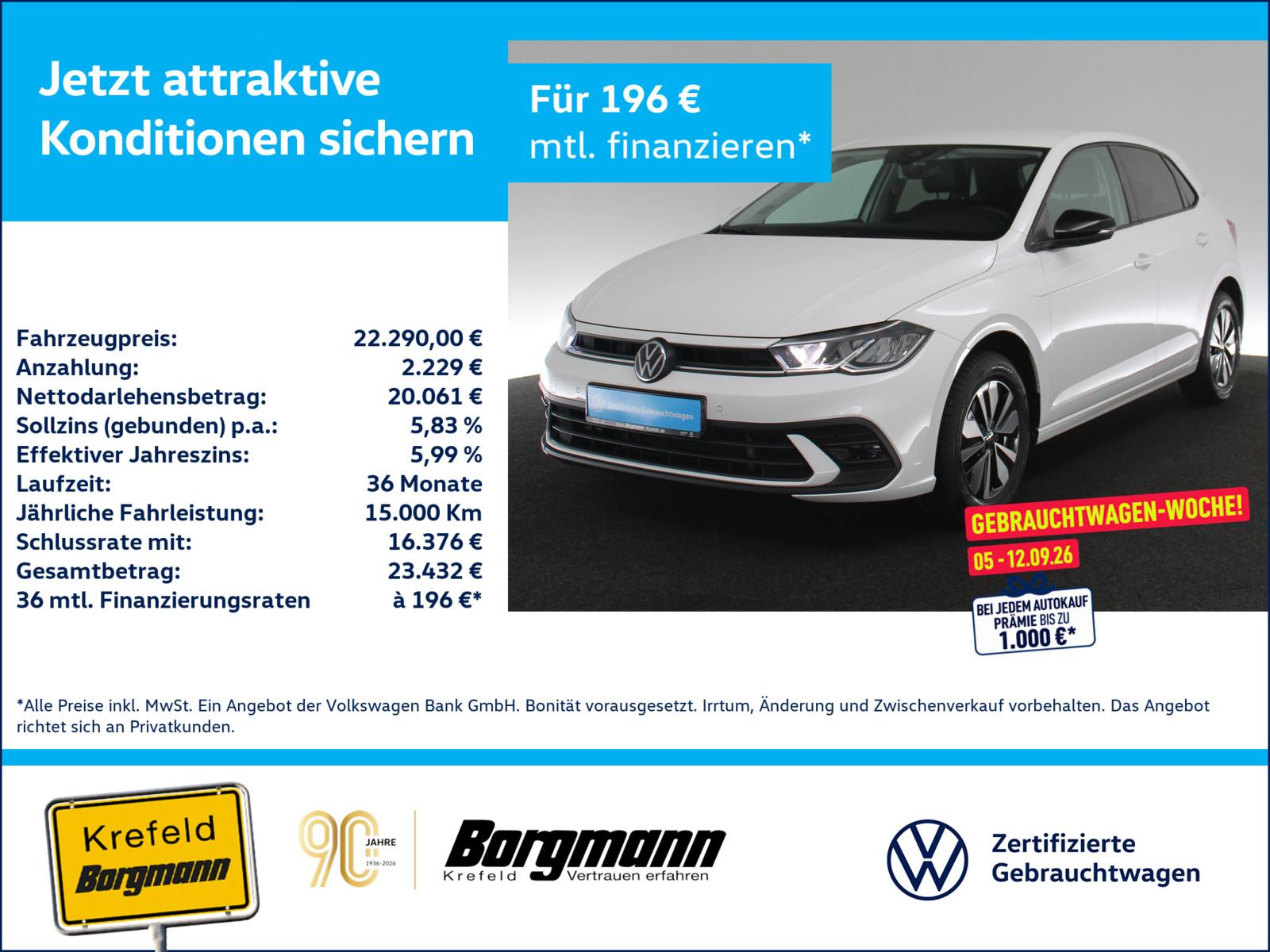 Volkswagen Polo 1.0 TSI Goal AHK LED ACC NAVI KAMERA SHZ