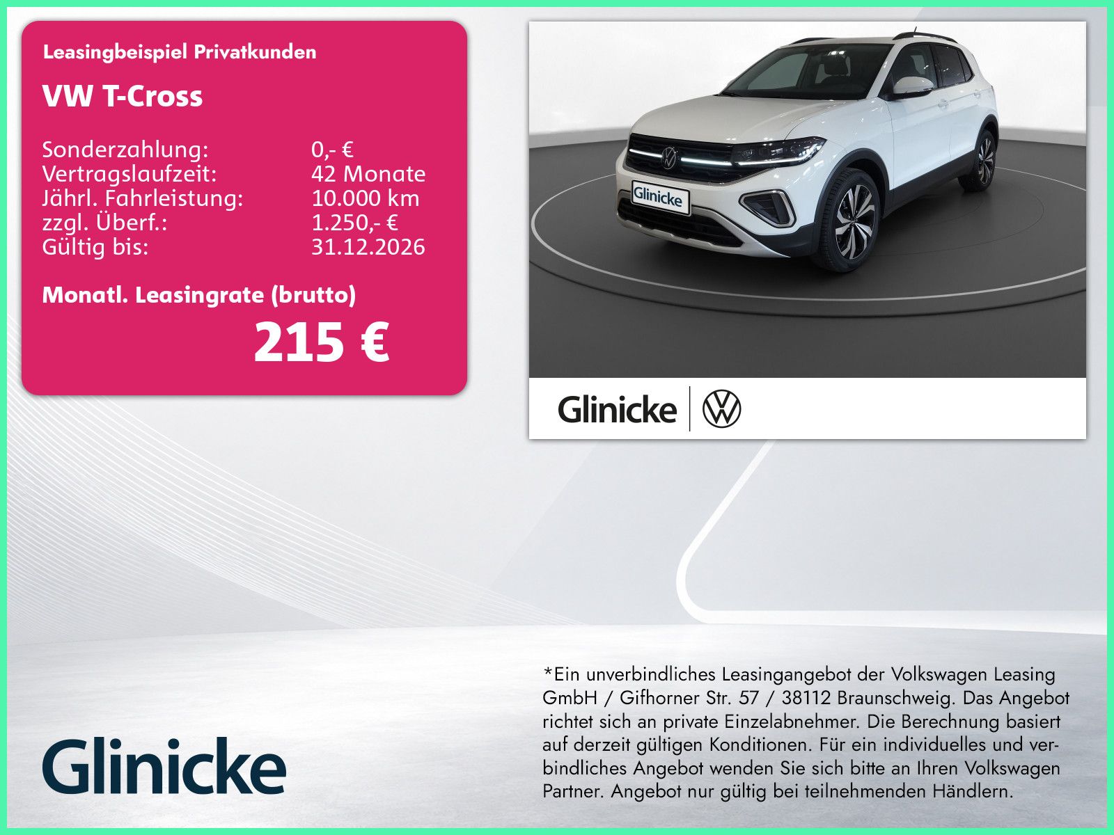Volkswagen T-Cross Style 1.0l TSI AHK NAVI IQ.LIGHT GJR DSG