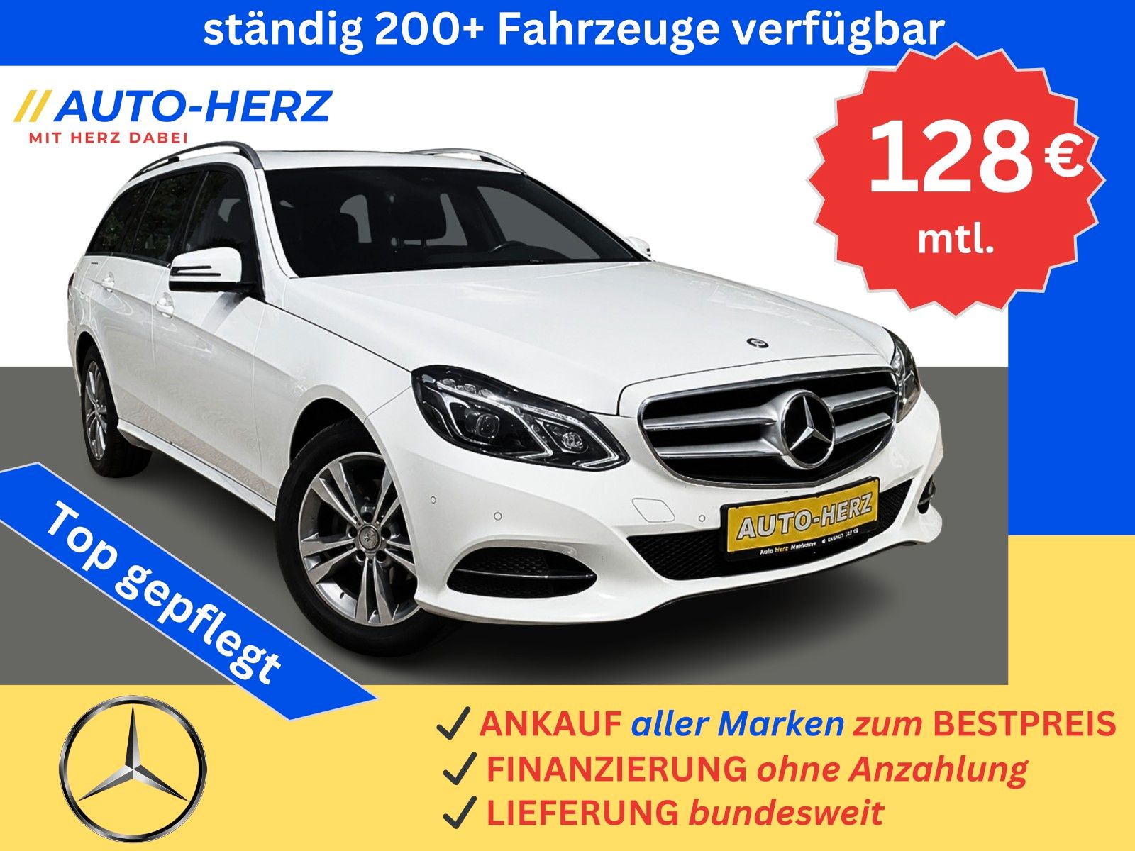 MERCEDES-BENZ E 200d T Avantgarde*LEDER+SITZHEIZ.+LED+NAVI+AHK