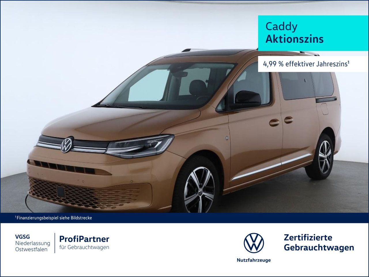 Volkswagen Caddy Maxi Style Pano GJR Sitzhzg Navi Bluetooth