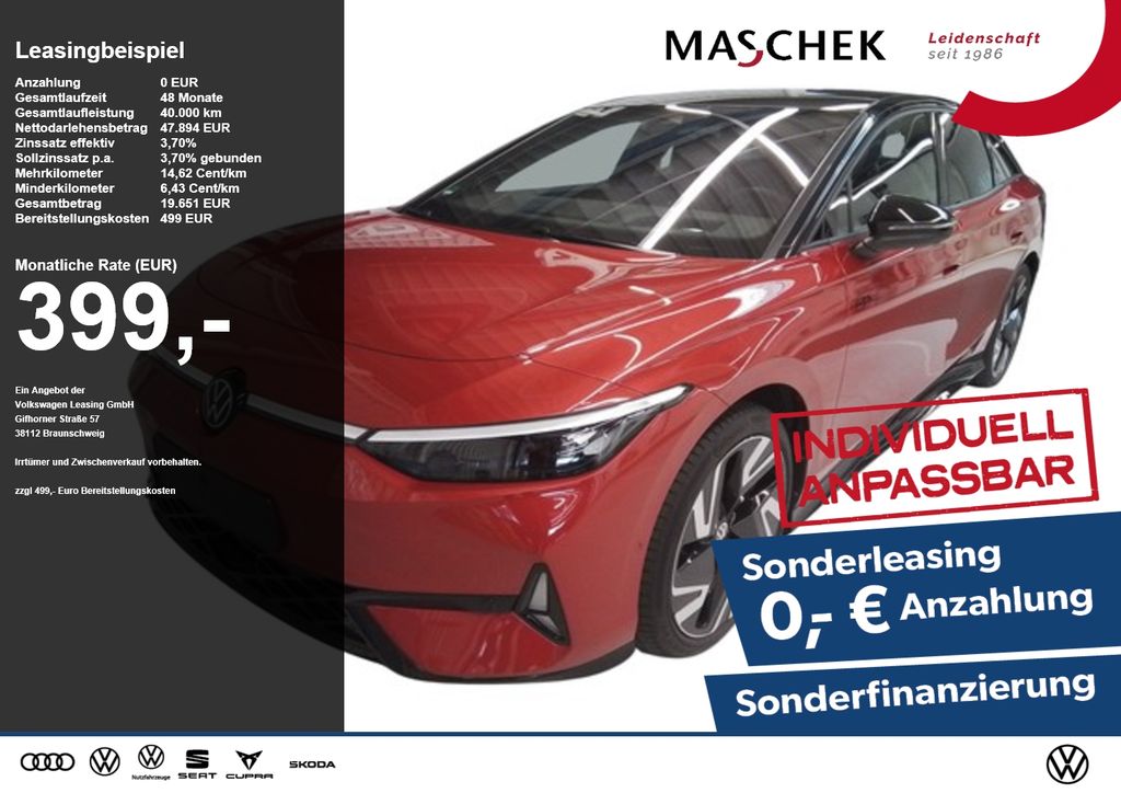 Volkswagen ID.7 GTX 86 kWh AHK Pano LM21 Massage ACC Area V