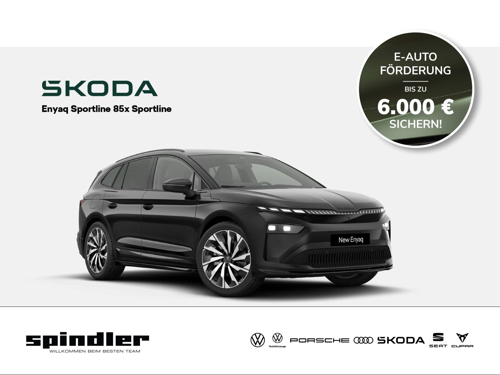 Skoda Enyaq Sportline 85x (82 kWh) 220 kW 1-Gang-Autom