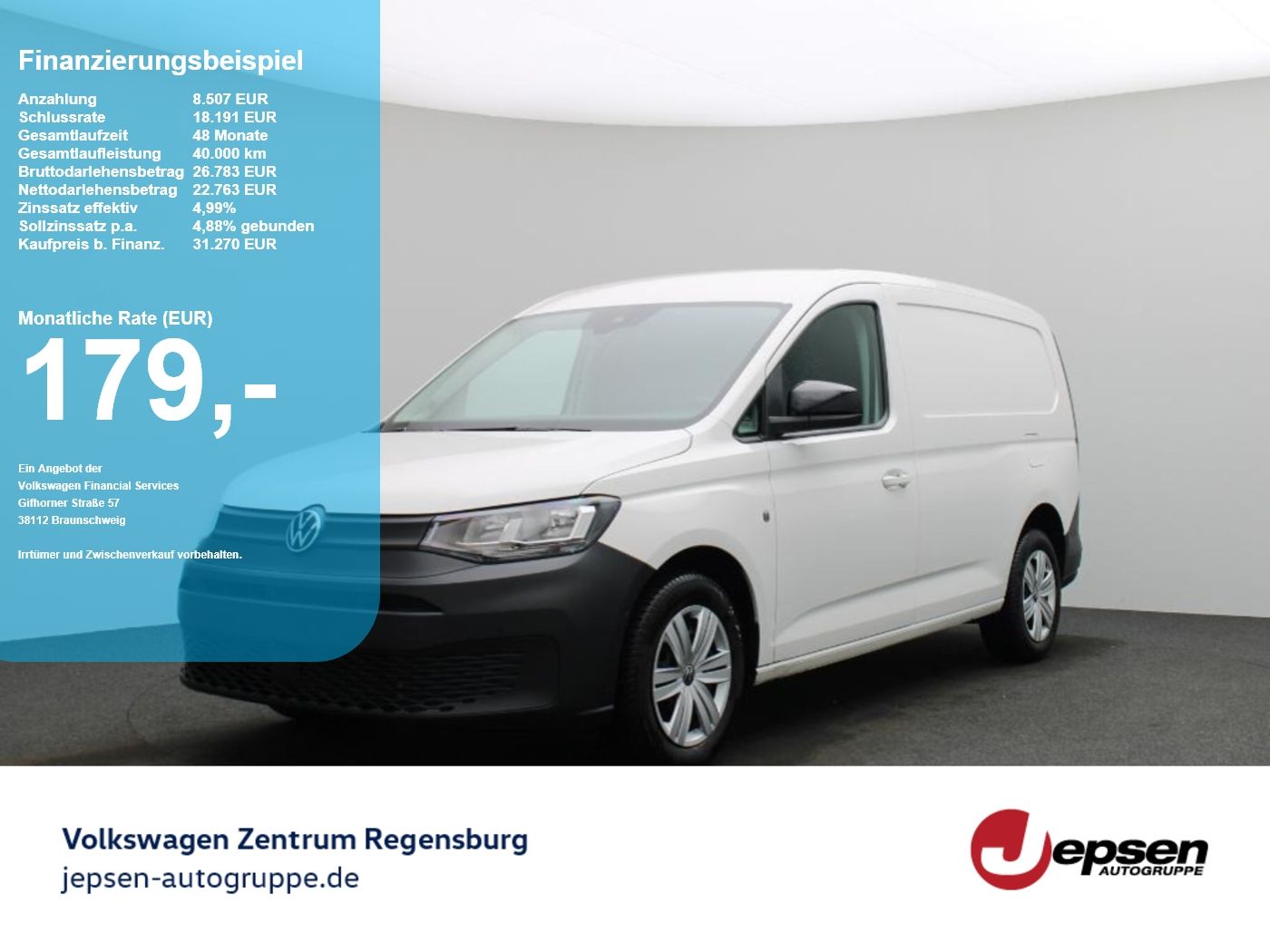 Volkswagen Caddy Maxi Cargo 2.0 TDI DSG ACC ParkAssist Spur