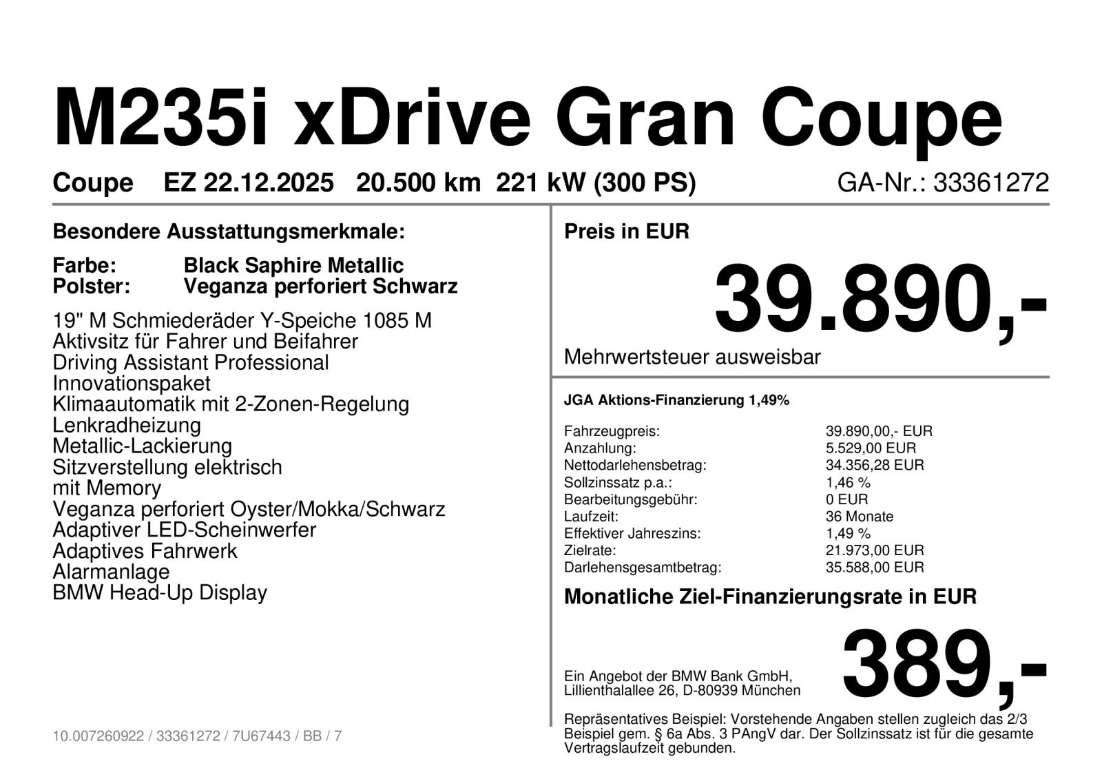 BMW M235i xDrive Gran Coupe ab 1,49% foto 4