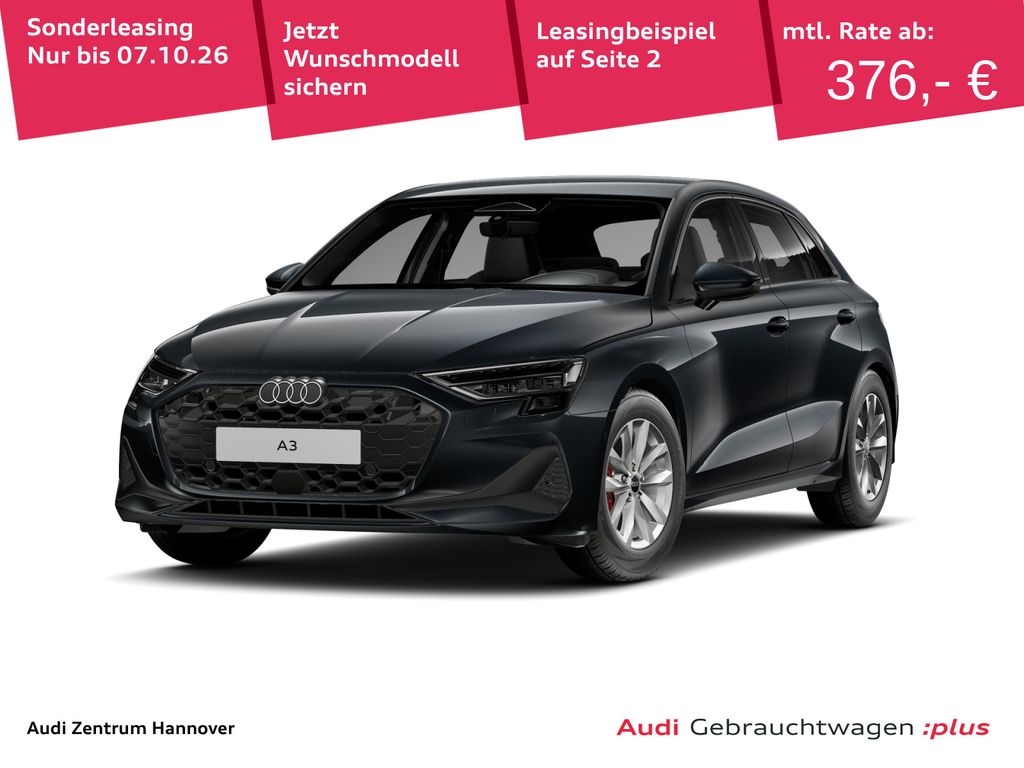 A3 Sportback 2.0 TDI Kamera Navi virtual LED DAB