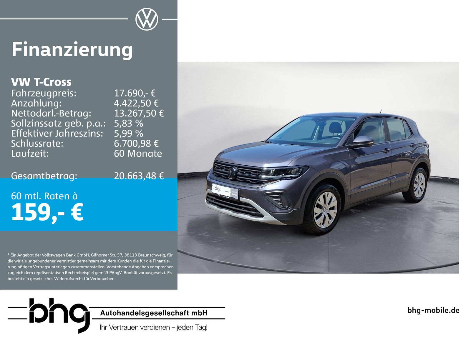VW T-Cross 1.0 TSI LED Front-Lane-Assist EPH Digita