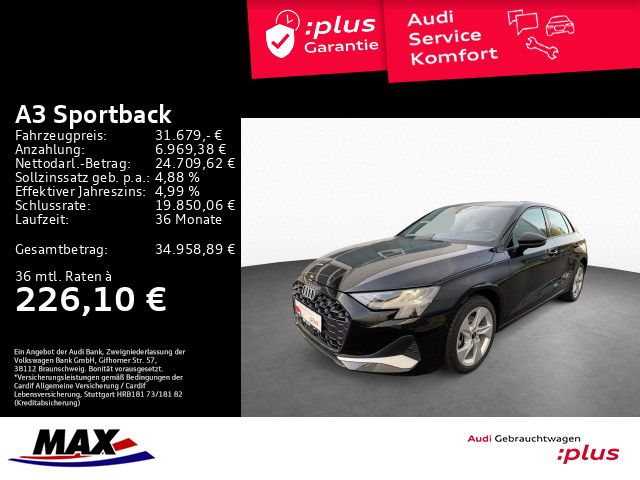 A3 Sportback 35 TFSI ADVANCED LED+KAMERA+MMI NAV
