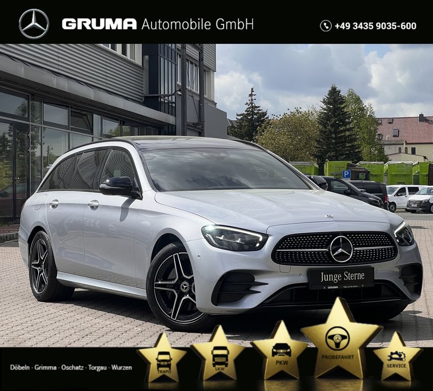 Mercedes-Benz E 200 d T AMG+Night+Pano+Distronic+CarPlay+360°+