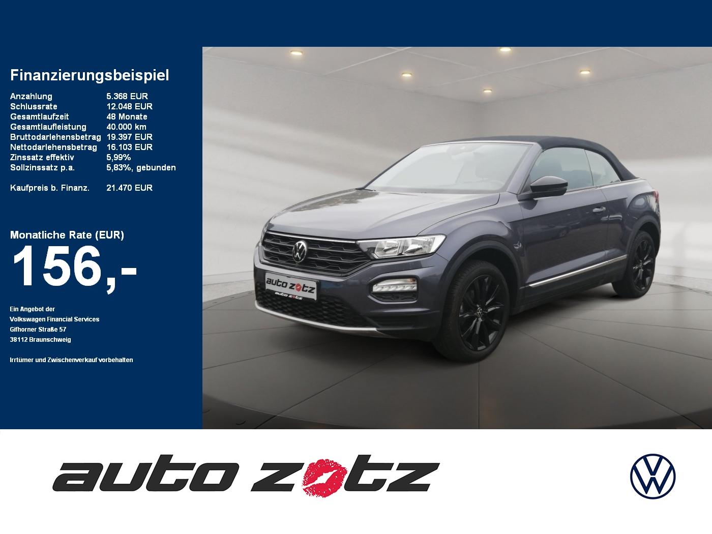 Volkswagen T-Roc Cabriolet Style 1.0TSI BLACK STYLE ,PDC,LM