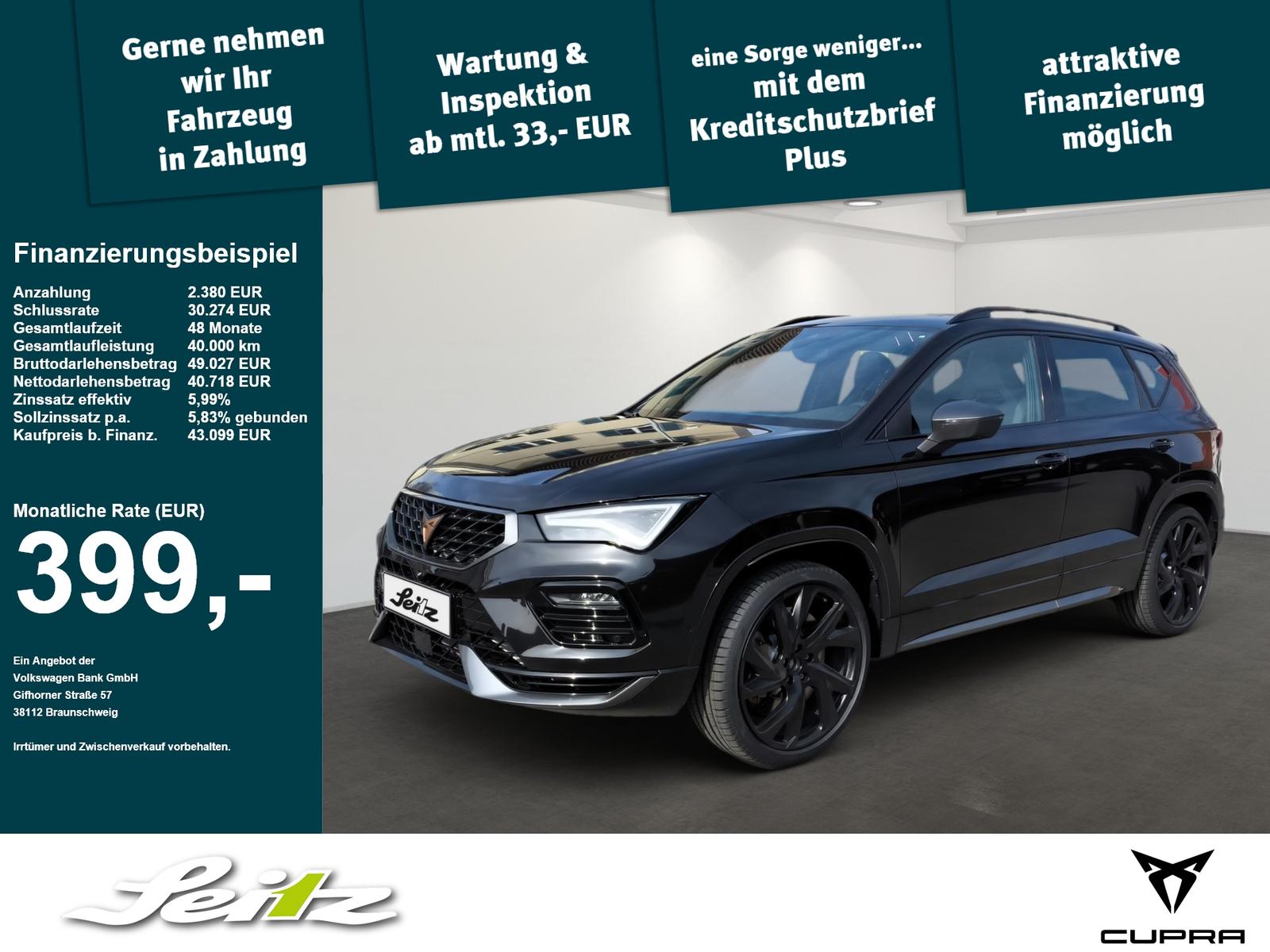 Cupra Ateca 2.0 TSI 4Drive VZ Tribe Edition *PANO*AHK*