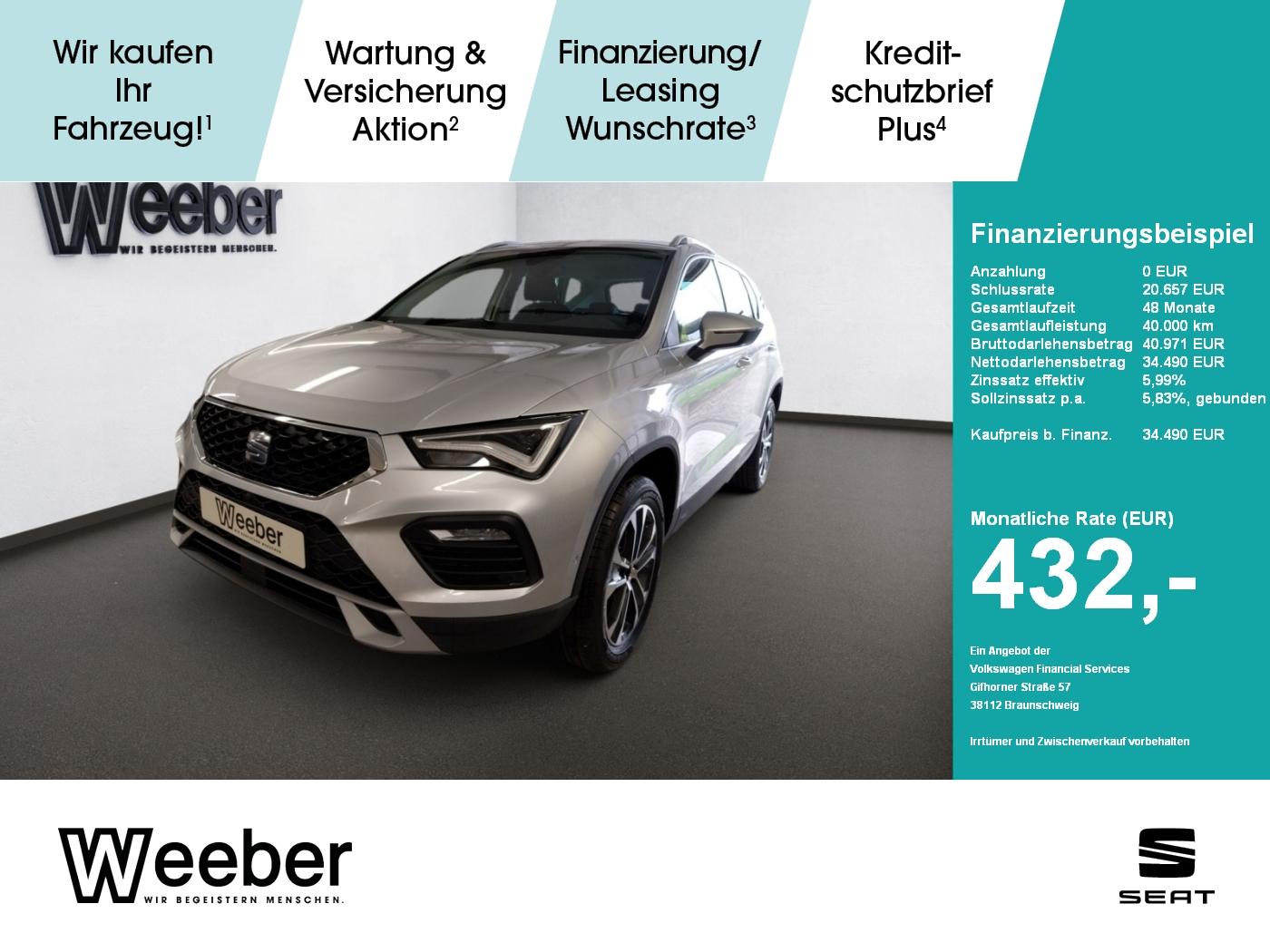 Seat SEAT Ateca Style 1.5 TSIDSG Anhängerkupplung Nav