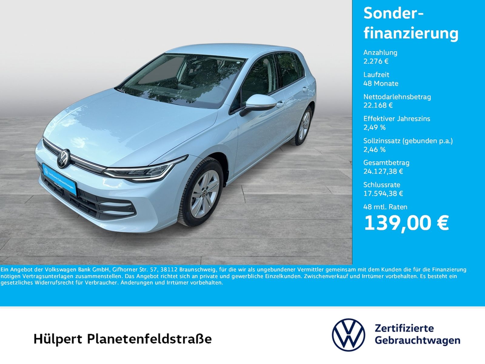 Volkswagen Golf VIII 1.5 eTSI LIFE ACC CARPLAY ALU SITZHEIZ foto 1