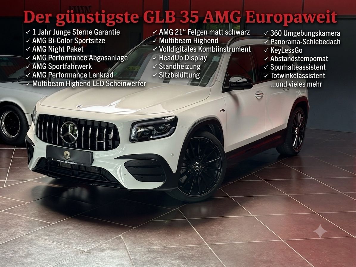 MERCEDES-BENZ GLB35 AMG 4M|MultiBeam|Pano|HUD|JS-Garantie 1 J.