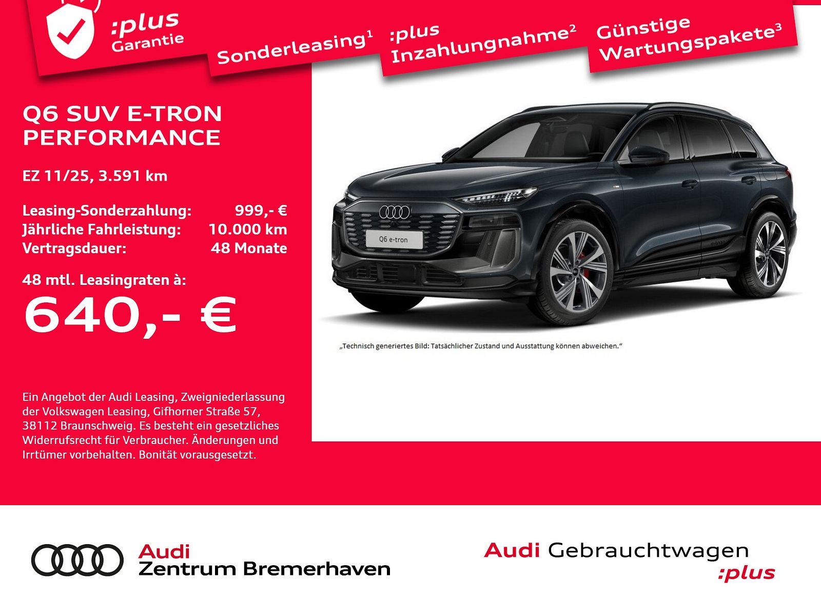 Audi Q6 SUV E-TRON PERFORMANCE S-LINE AHK