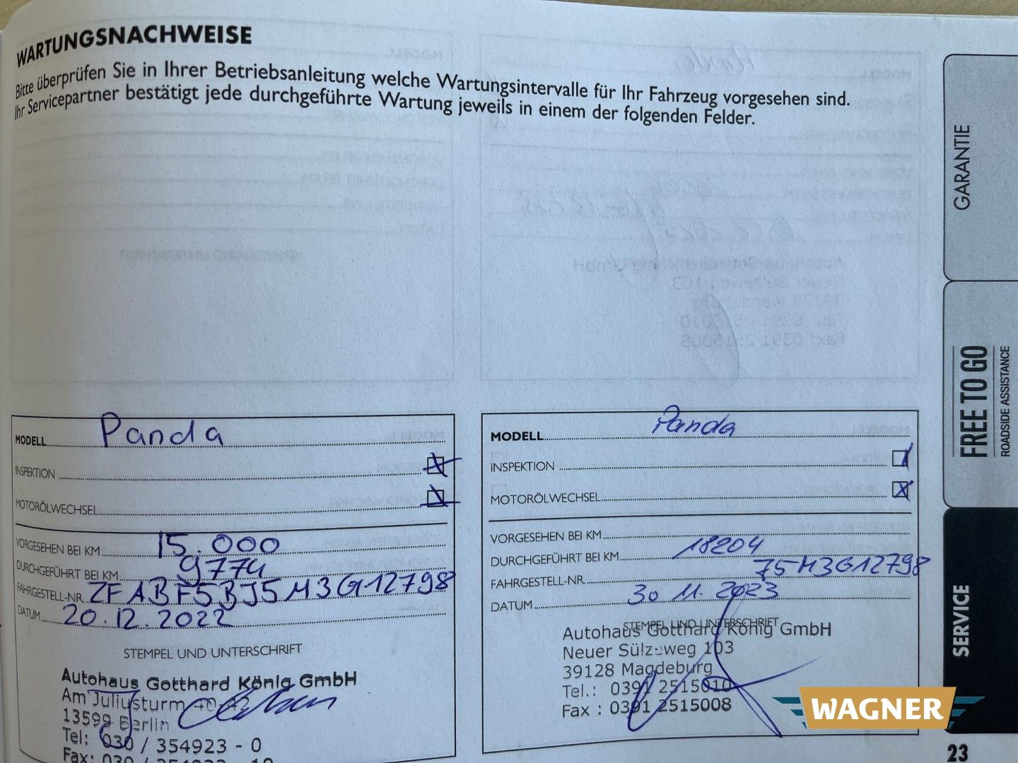 Fahrzeugabbildung Fiat Panda Hybrid Klimaanlage Isofix Tagfahrlicht