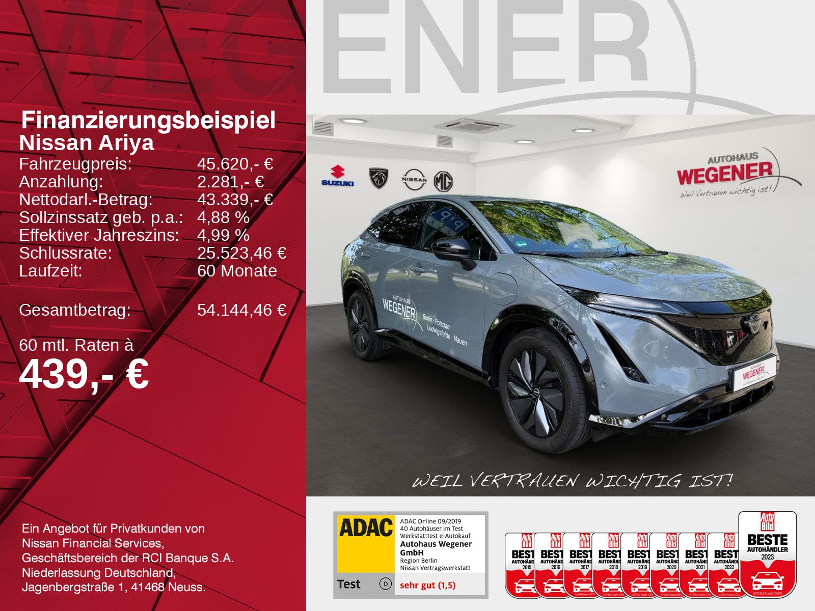 Nissan ARIYA 87 kWh Evolve Pack+HUD*Navi*Keyless*BOSE imagem 2