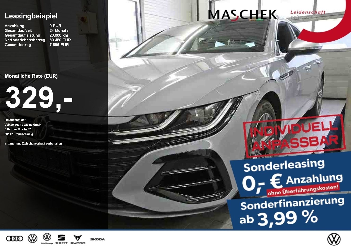 Volkswagen Arteon Shooting Brake R *Sonderleasing* Navi PDC