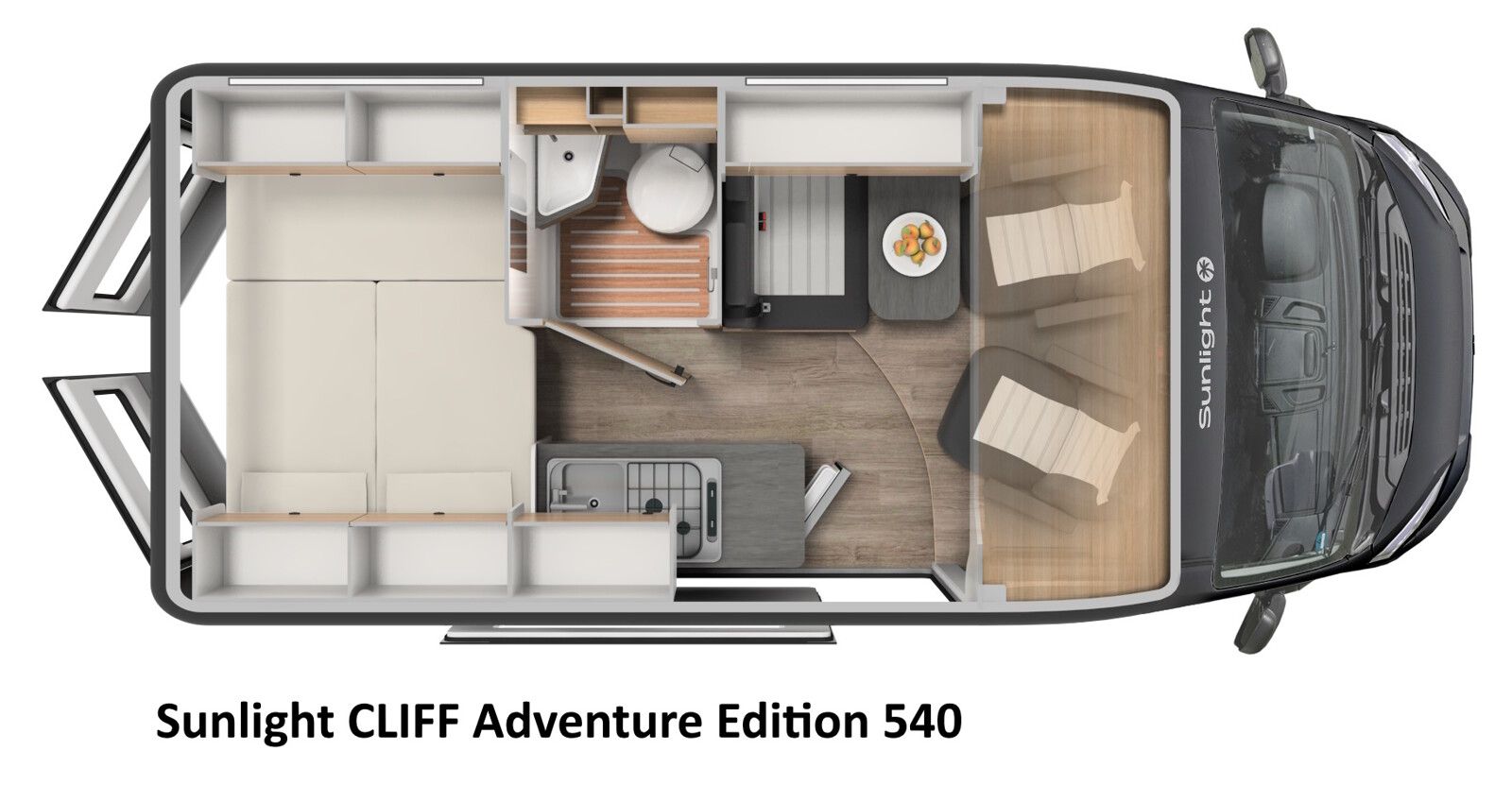 Fahrzeugabbildung Sunlight Adventure Cliff 540 25er Modell, Markise