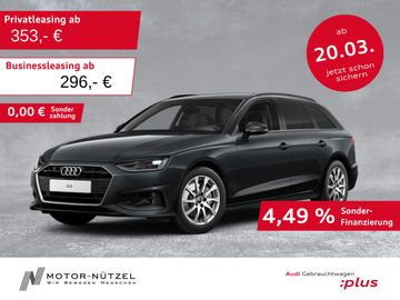 Audi Leasingangebot: Audi A4 Avant 40 TFSI S-TR NAVI+RFK+ACC+SHZ+AHK+17"LM