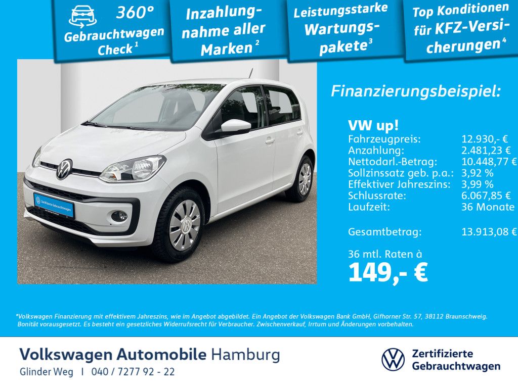 Volkswagen up! 1.0 Sitzhzg LED