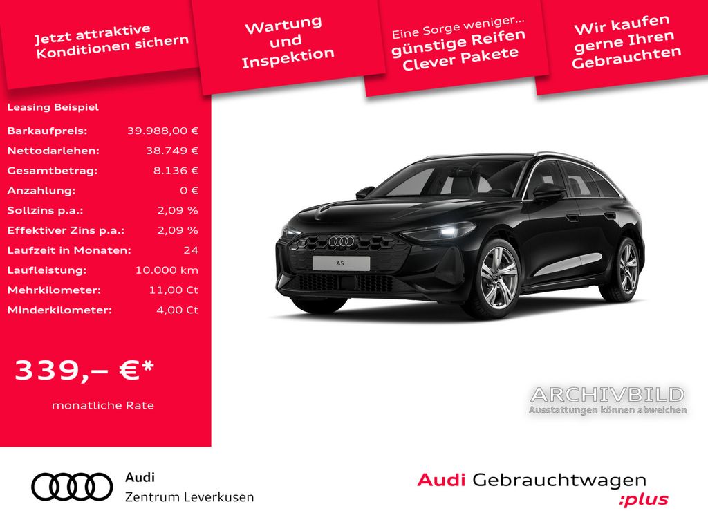 A5 Avant NAVI VIRT ACC LEDER KAM SHZ CARPLAY LED