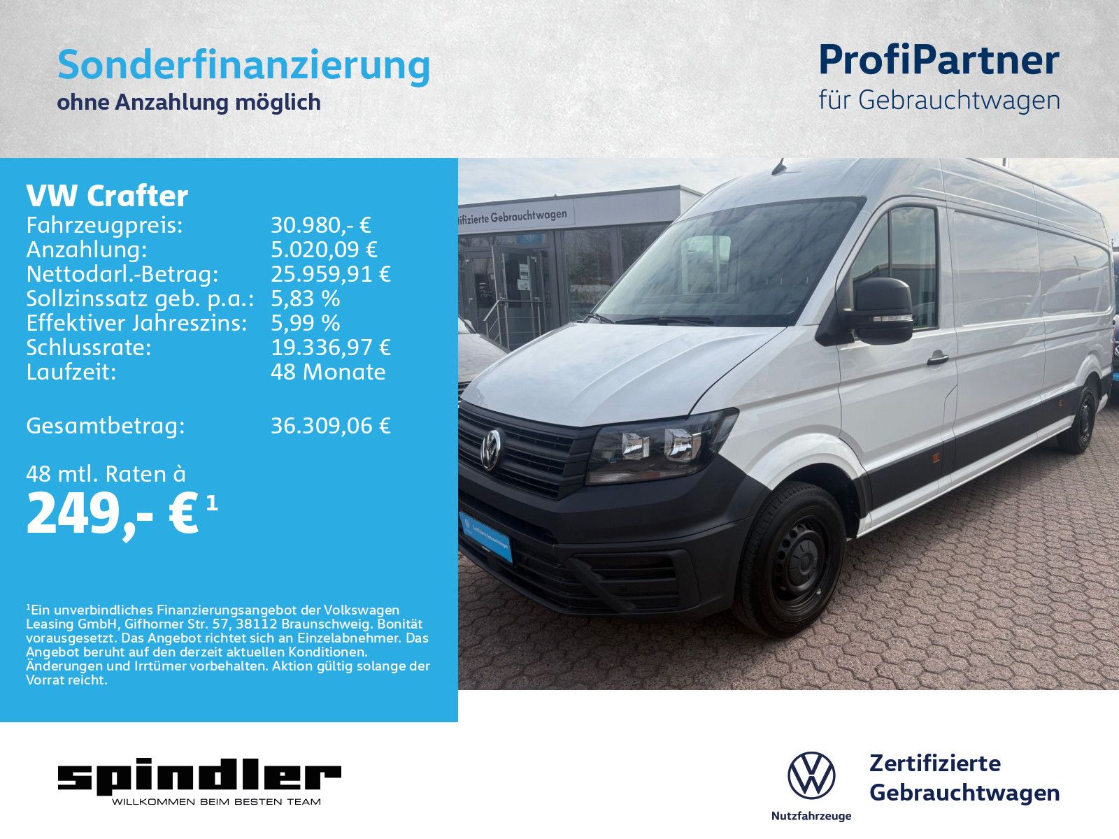 Volkswagen Crafter 35 Kasten L3H2/ Bluetooth, App, RFK, DAB