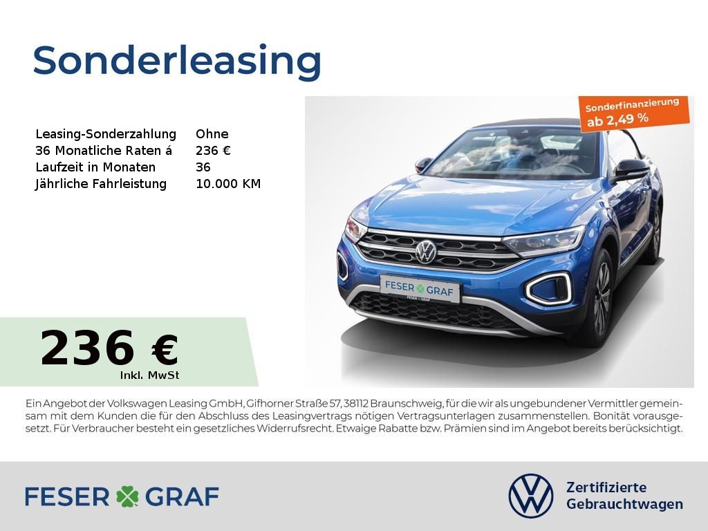 Volkswagen T-Roc Cabrio Goal 1.0 TSI Navi Kamera LED SiHz