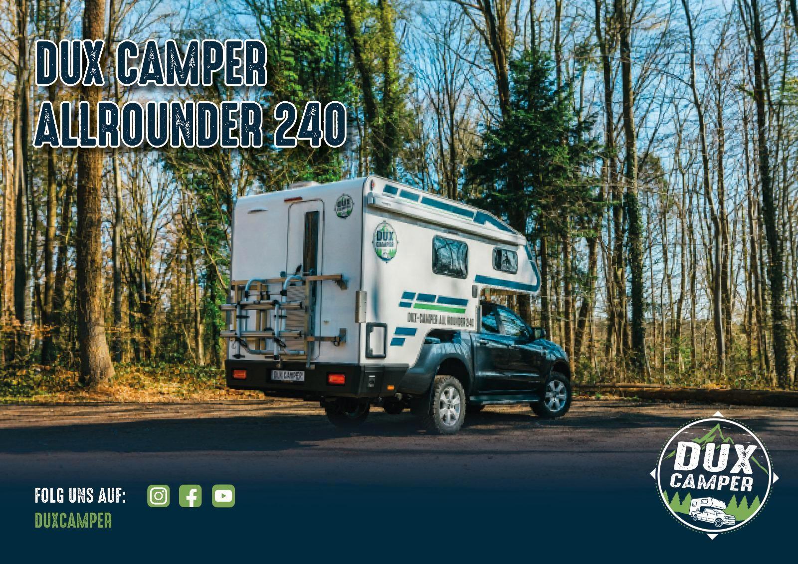 Dux Camper Allrounder 240 Wohnkabine Autark Dieselheizung