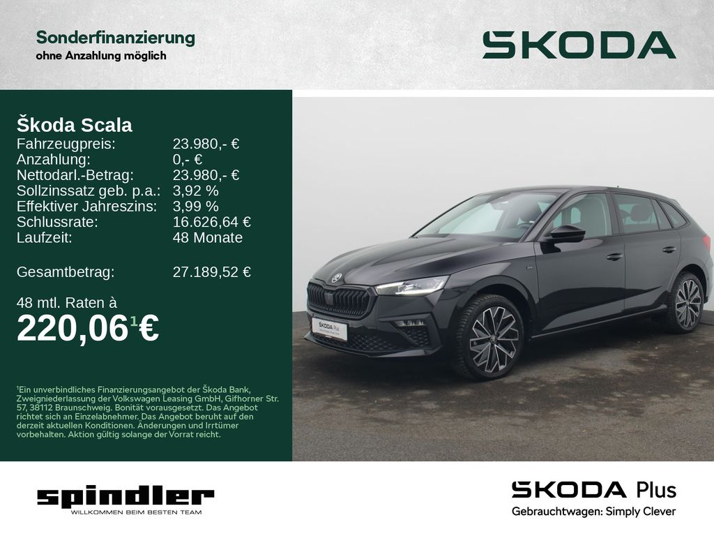 Skoda Scala Tour Black 1.5 TSI DSG / Navi, LED, RFK