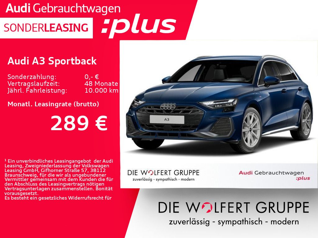 Audi A3 Sportback S line 40 TFSI e S tronic AHK*ACC