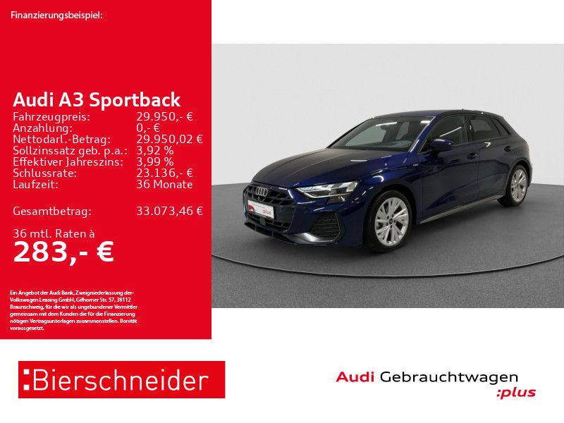 Audi A3 Sportback 35 TFSI S-Line LED HuD SONOS CAM imagem 2