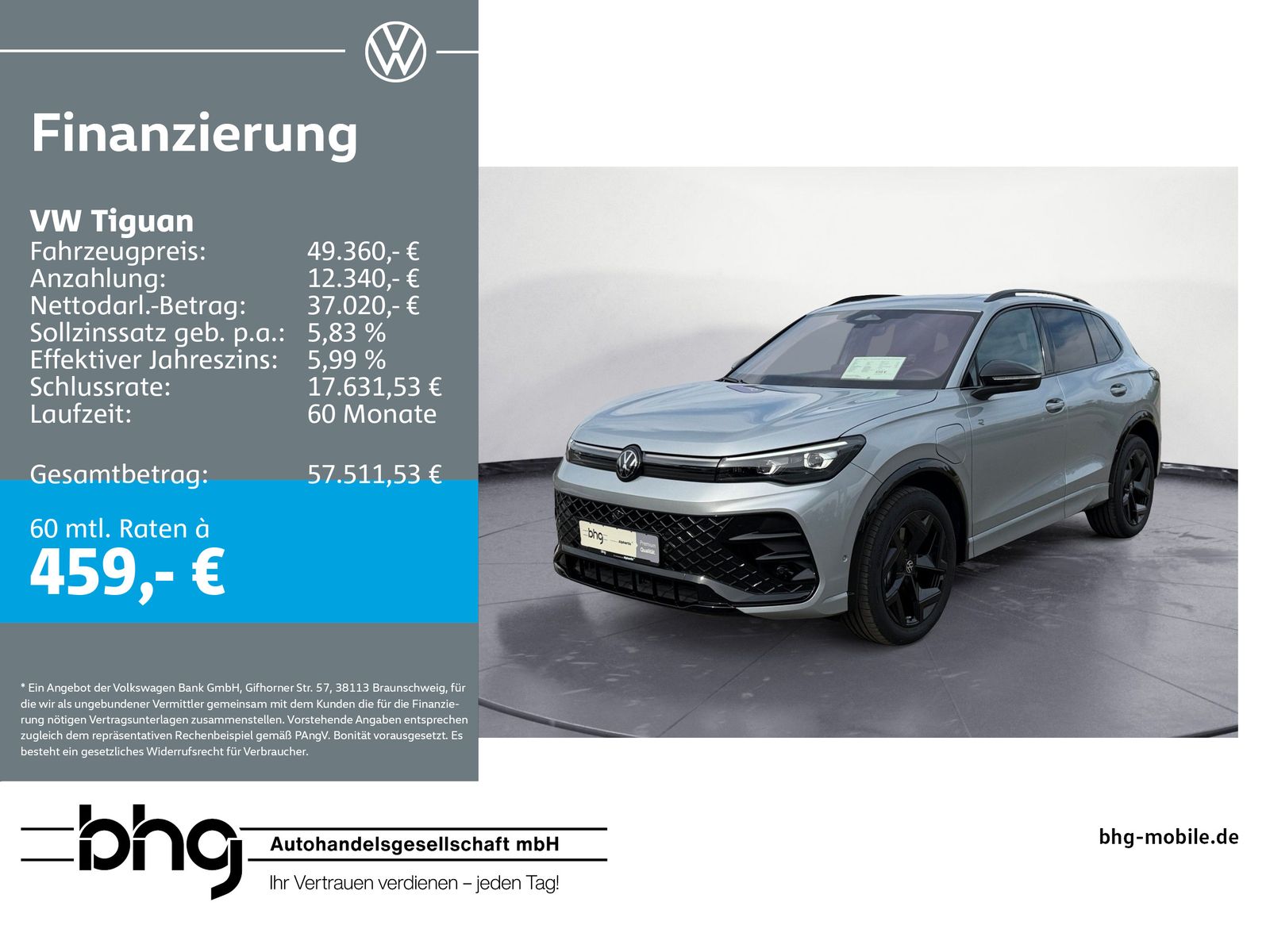 Volkswagen Tiguan 1.5 TSI eHybrid DSG R-LINE PANO HUD COCKP