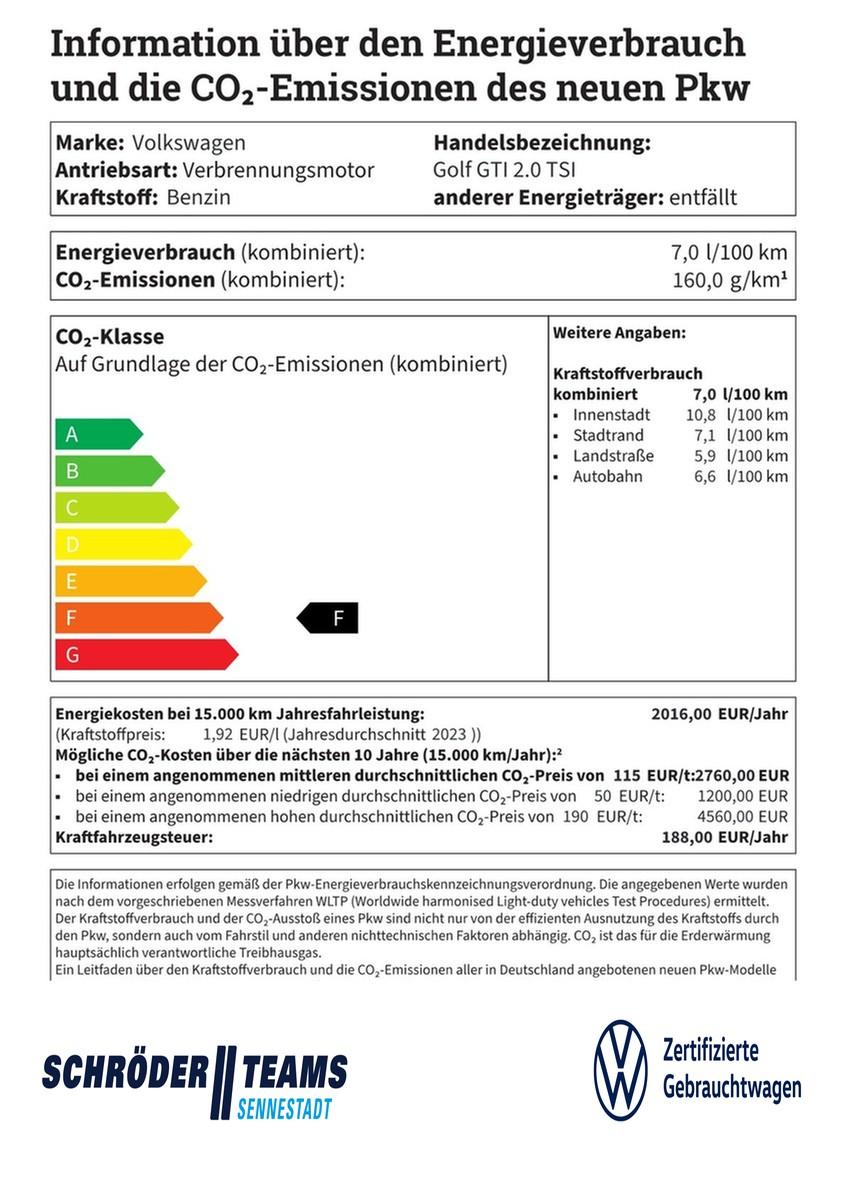 Volkswagen Golf 2.0 l TSI DSG GTI