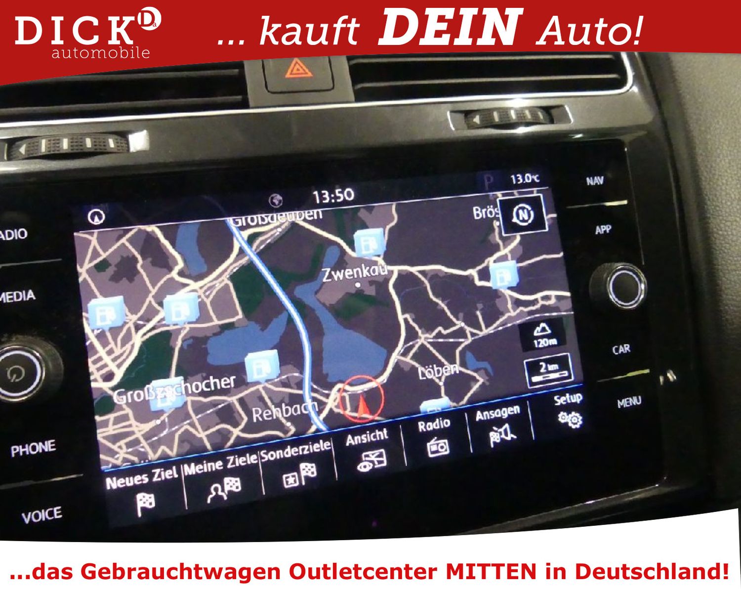Fahrzeugabbildung Volkswagen Golf VII V 1.6d Comfortline ACC/NAVI/STANDHZ/8Fa