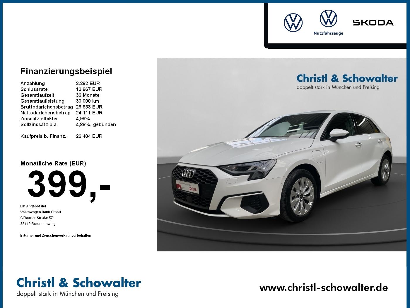 Audi A3 Sportback 40 TFSIe S line HDUP+NAVI+SHZ+RFK+K