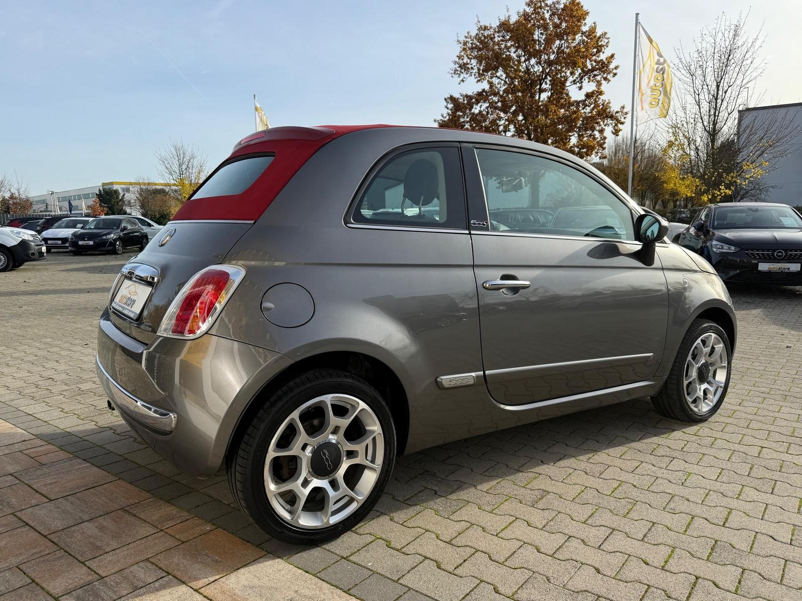 Fiat 500C 1.4 16V Lounge *Verdeck ROT, Klima, Alu16"