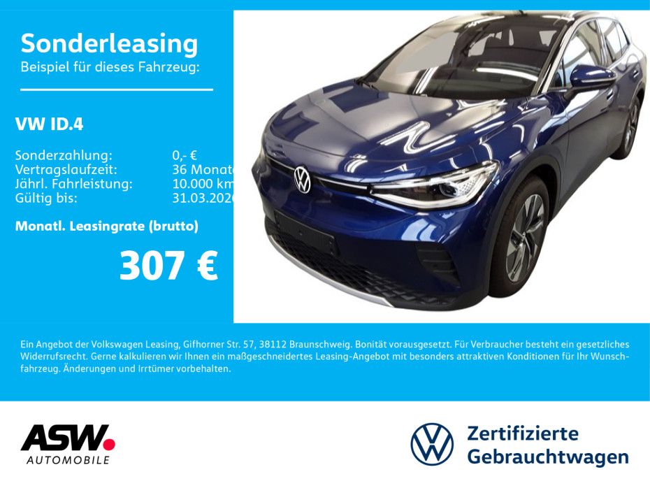 Volkswagen ID.4 Pure LED Navi Pano Standhz Wärmepumpe AHK