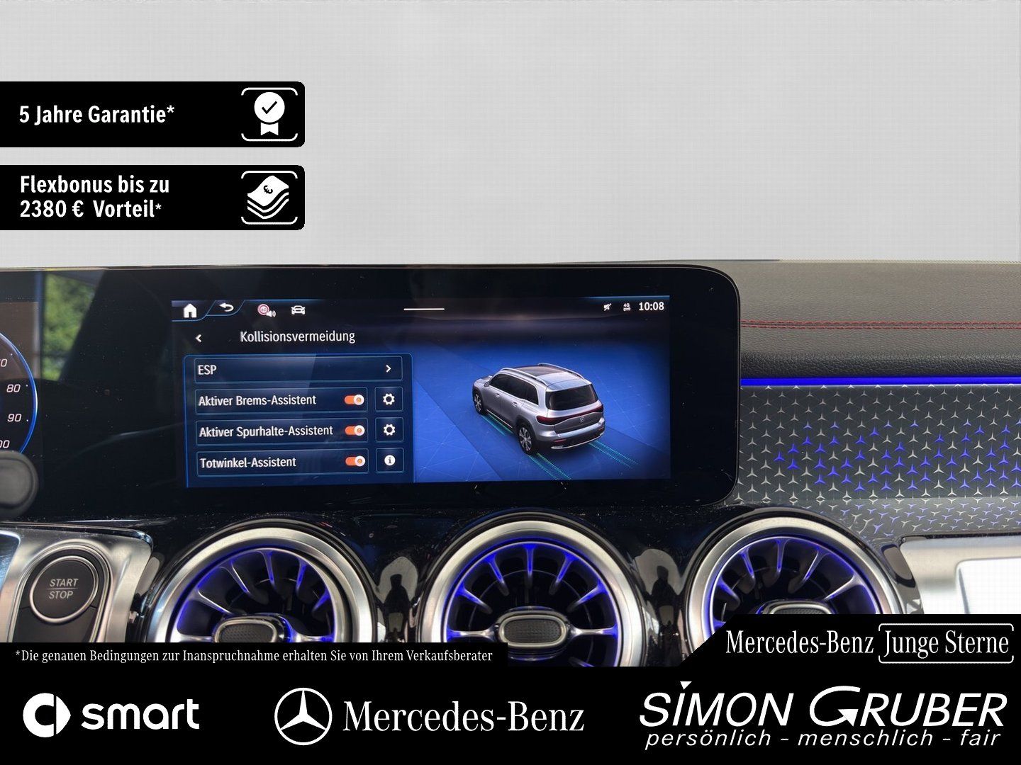 Fahrzeugabbildung Mercedes-Benz EQB 300 4M AMG Pano Fahrassist 7Sitze Mod 2026