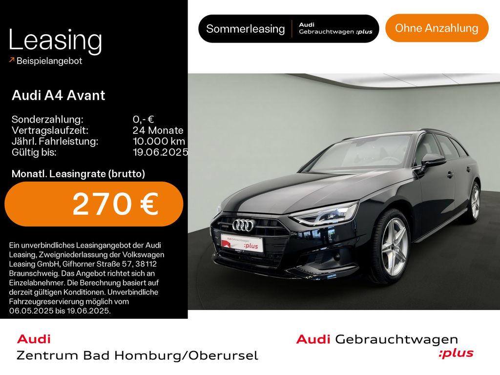 Audi A4 Avant Advanced 40 TDI quattro*Navi*PDC*Virtua