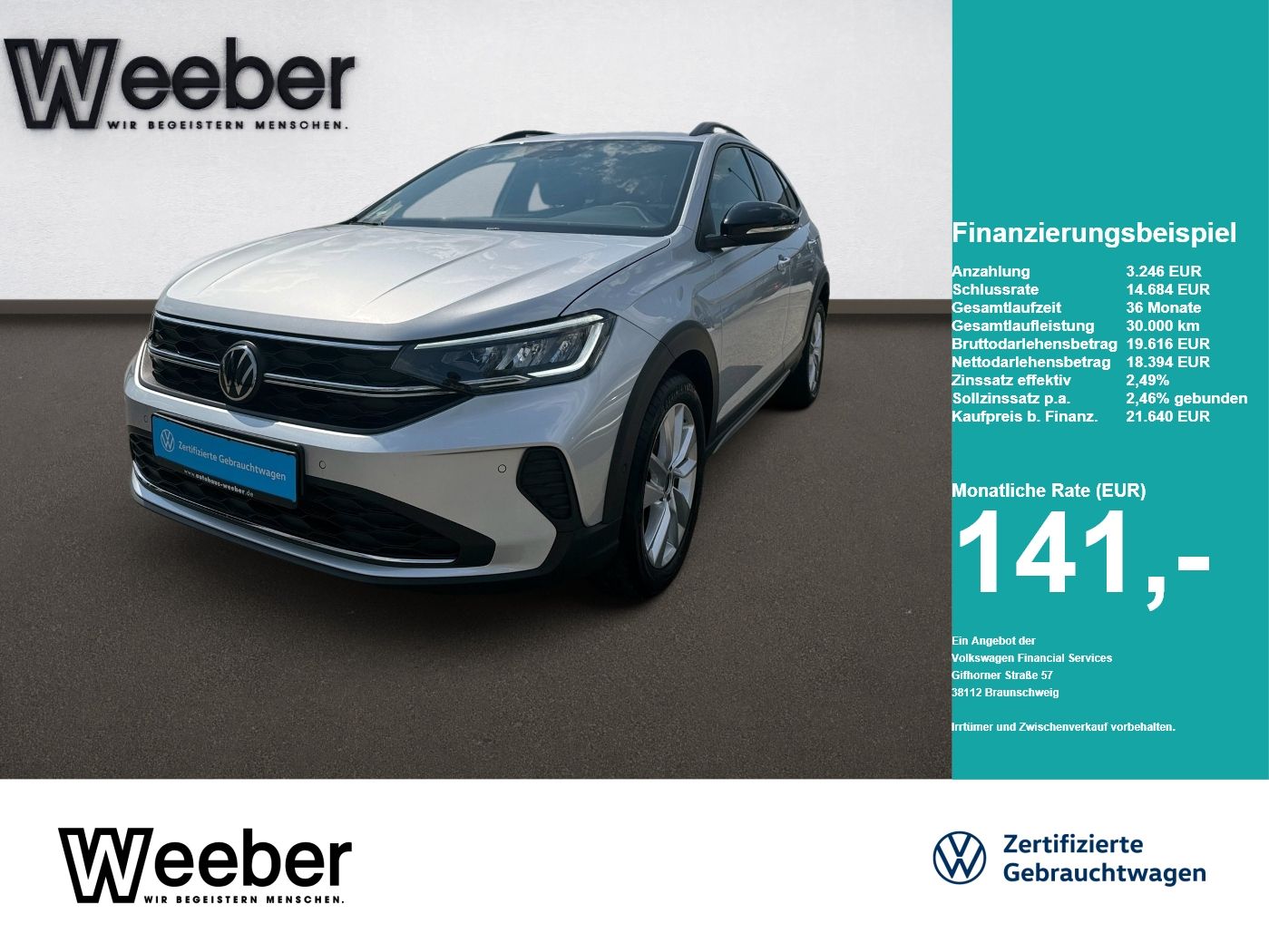 Volkswagen Taigo Goal*5J.-GAR.*NAVI*KAMERA*LANE*ACC*LED